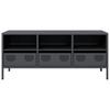 Vidaxl Szafka Rtv, Antracyt, 101,5X39X43,5 Cm, Stal Walcowana Na Zimno