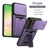 Lens Protection Kickstand Case For Samsung Galaxy A57 A37 A27 A17 5G A56 A36 A26 Protective Cover Card Slot Wallet Capa Fundas