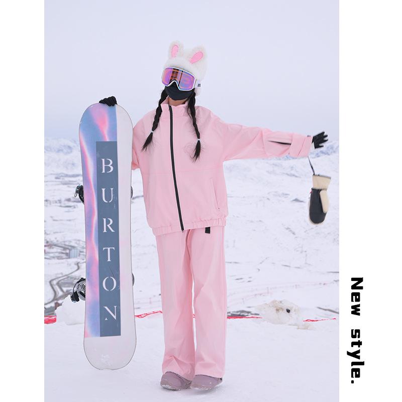 "Vattentät skidoverall för vintern": Unisex, Tjock & Varm, Tvådelad med Huva för Utomhussporter"