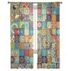 Bohemian Mandala Pattern Sheer Curtains for Living Room Modern Voile Curtain Bedroom Tulle Curtains Window Drapes Decor