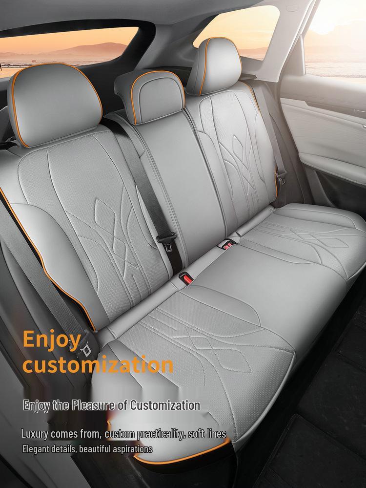 Boyue L Special Five-Seat Full Leather Car Seat Cushion for All Seasons