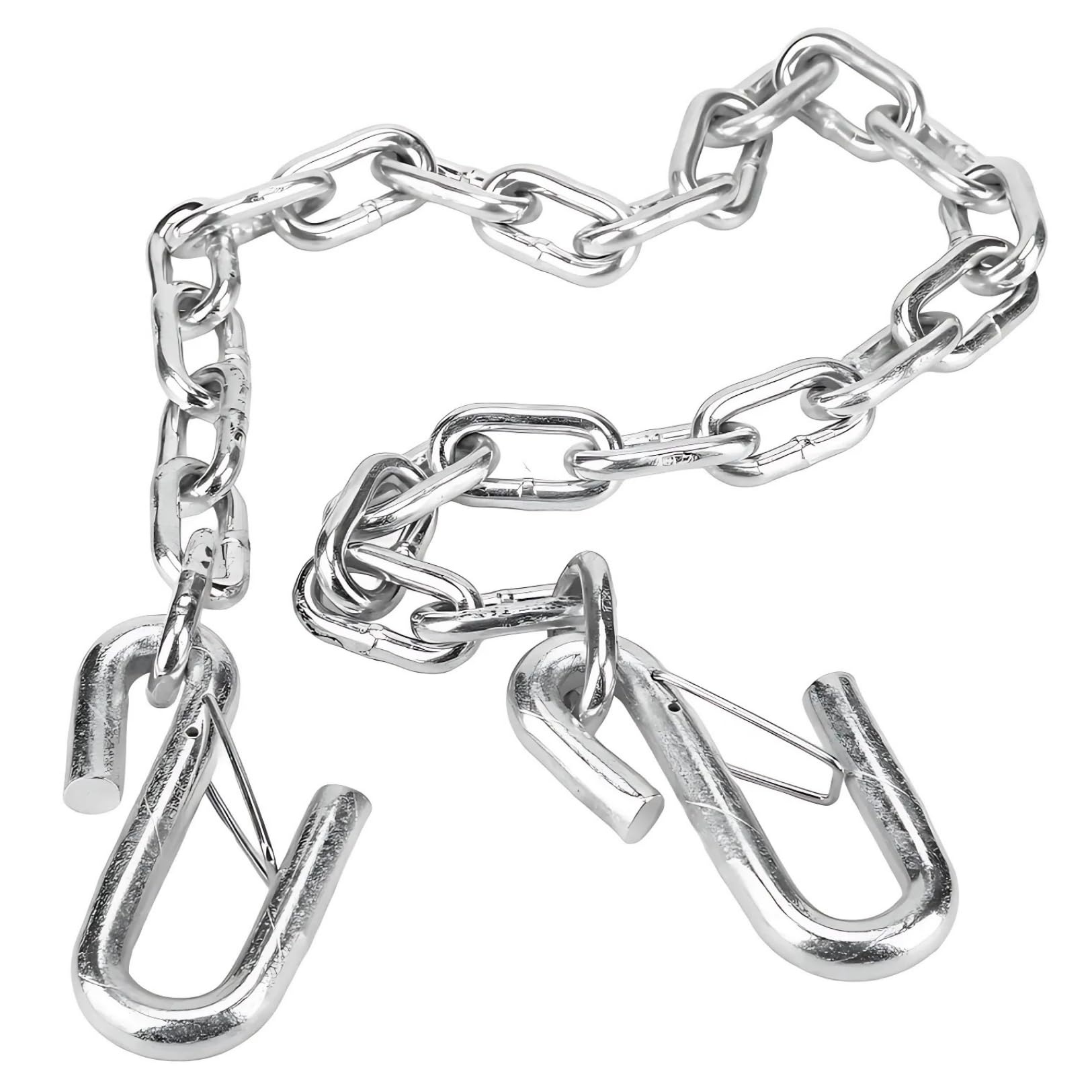 

PLEAVIT Trailer Chain, Towing Chain with Hooks, Safety Chain, 3500 lbs, Double S-Hooks