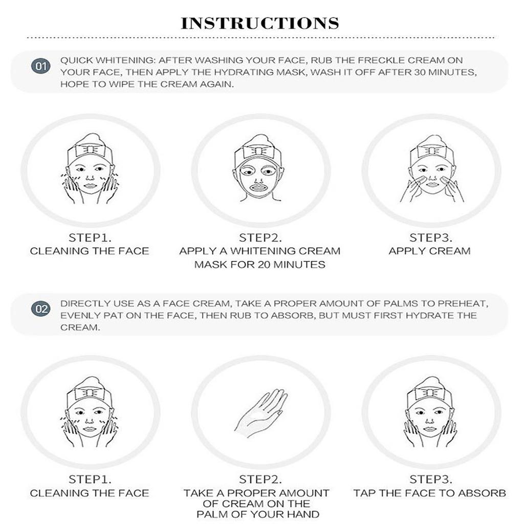 Facial freckle cream targets black spots and irregular pigmentation to reduce black spots  Skin Whitening, Moisturizing