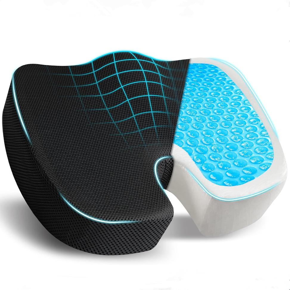 Gel Orthopedic Memory Cushion Foam U Coccyx Travel Seat Massage Car Office Chair Protect Healthy Sitting Breathable Pillows