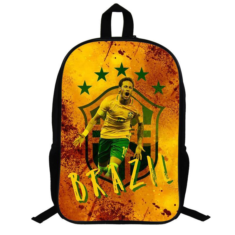 Zaino a Tema Ronaldo per Fan di Calcio Zaino per Studenti Scolastici Zaino per Bambini da 17 Pollici