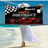 Custom Name Ultra-Soft Beach Towel with Racing Theme,Ideal for Pool - Camping, Diving - Perfect Travel Essential, Vibrant Beach Towel.