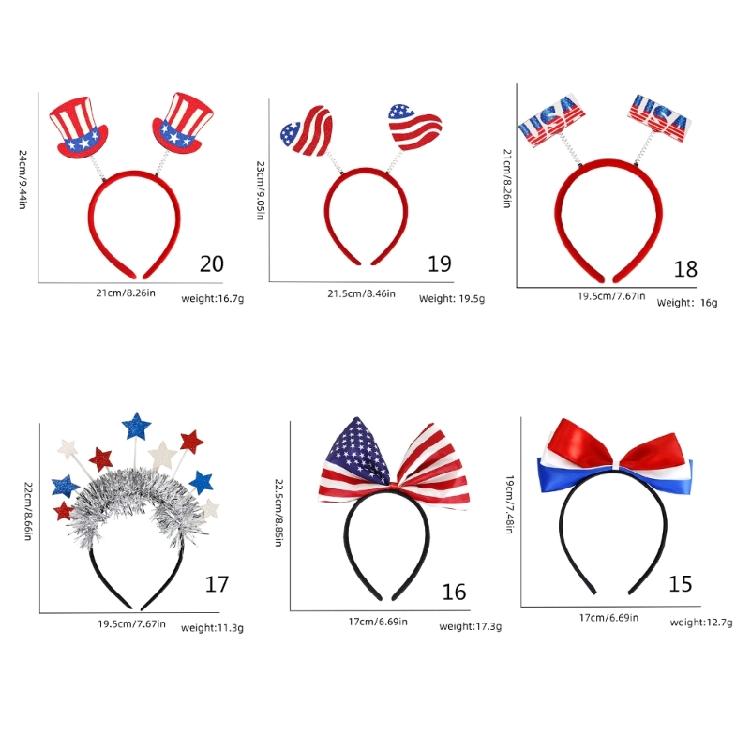 Kraamverkoper Haarband Onafhankelijkheidsdag Juli Kostuum 4 Juli Hoofdband Feest