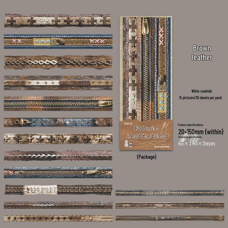 Retro Sewing Theme Sticker Pack: Beautiful Day Collage & Journal Decor