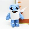21cm STEAL A BRAINROT Shark Plush Toys Blue Mosaic Dolls Game Surrounding Shark Plush Toys Soft Toys for Kids Birthday Gifts