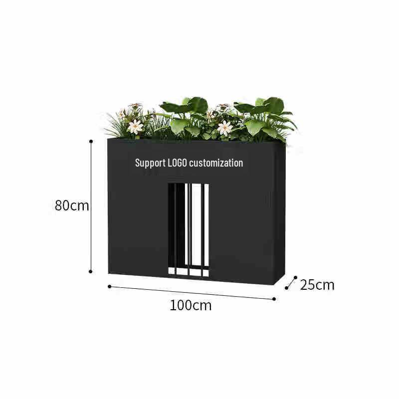 Металлическая садовая кашпо
