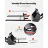 VEVOR Pallet Forks, 907 Kg Clamp On Pallet Forks, 149 Cm Total Length Heavy-Duty Tractor Fork with Adjustable Stabilizer Bar for Tractor Attachments