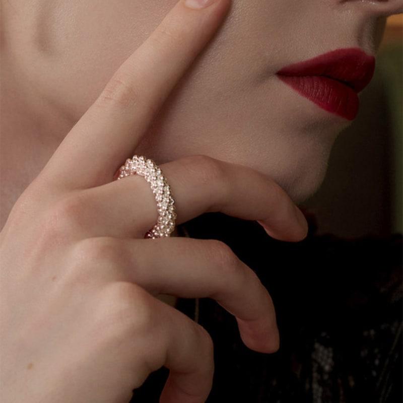 TOU SS011 Bold Ball Open Ring