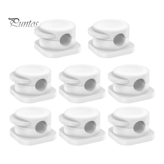 

8 шт. Затискачі для органайзерів кабелів Настільні затискачі для тримачів кабелів Пружинні затискачі для управління кабелями Нічна тумбочка Гніздо для шнура для зарядки телефону Організатор для клейкого дроту білий