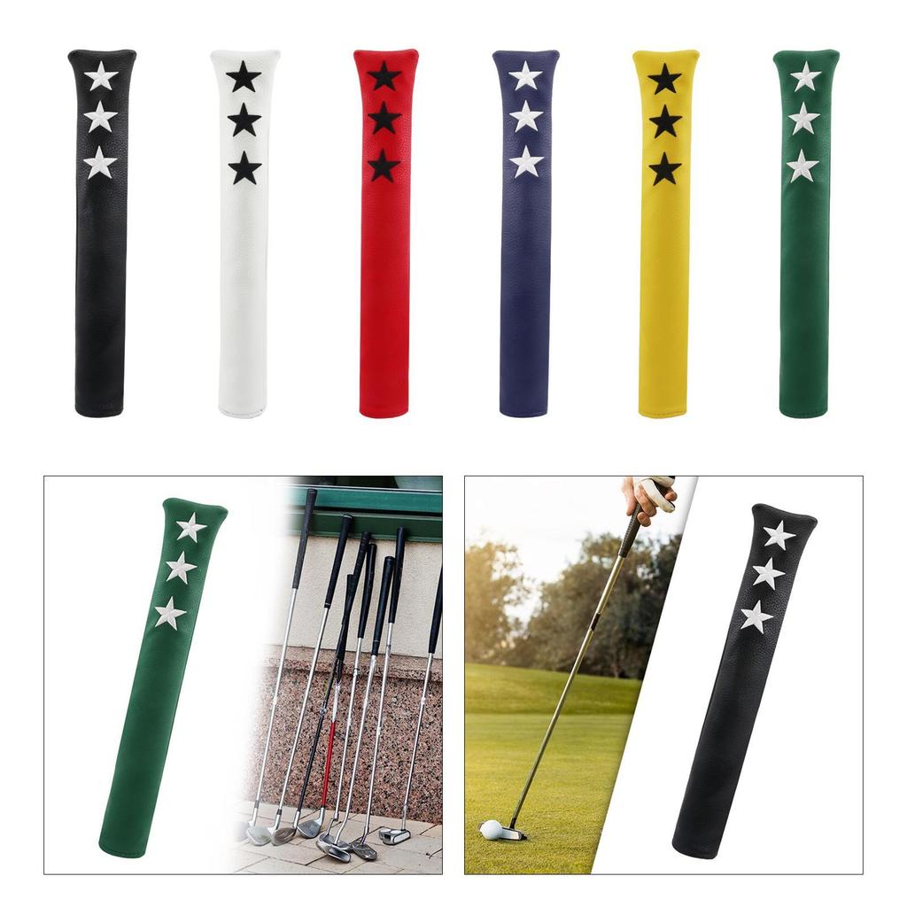 Golf Alignment Stick Cover Aiming Exercise PU Leather Golf Training Sticks Sleeve Equipment Supplies Golf Indicator Rod Holder