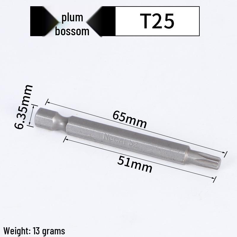 Magnetic Plum Blossom Screwdriver Replacement Bits T15 T20 T25 T30