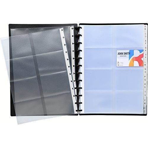 Exacompta cadeau de visite à anneaux A4 avec 12 pochettes + Register à Z (Zipper System) - 75251E