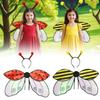 Costume Halloween Wings Headband Red Ladybug Yellow Bee Holiday Party Dress Up