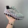 Men Women Running Shoes Lightweight Breathable Flyknit Upper Full Length Air Cushion Comfort Walking Sneakers
