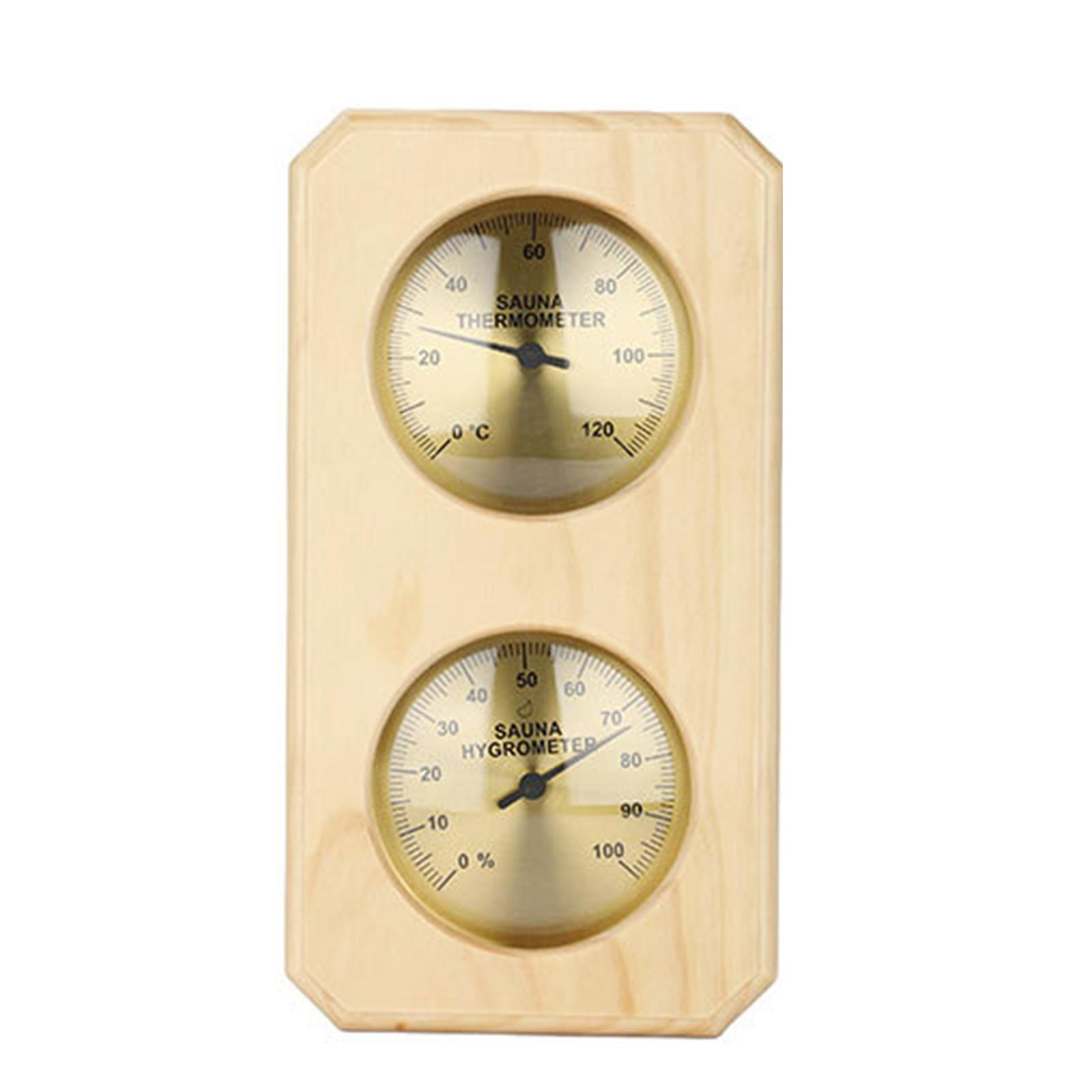 Dual Display Hygrometer Indoor Thermometer Temperature Humidity Gauge Sauna Room 1