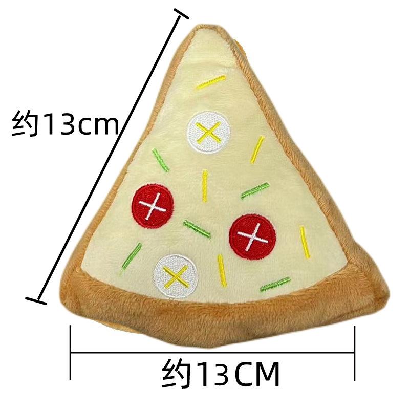 New pet toy burger fries pizza sound toy dog cat grinding teeth to relieve boredom pet supplies