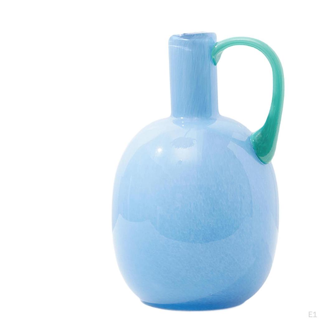 Glass Flower Vase Decorative Table Centerpiece Modern Dried Arrangement Floral Container