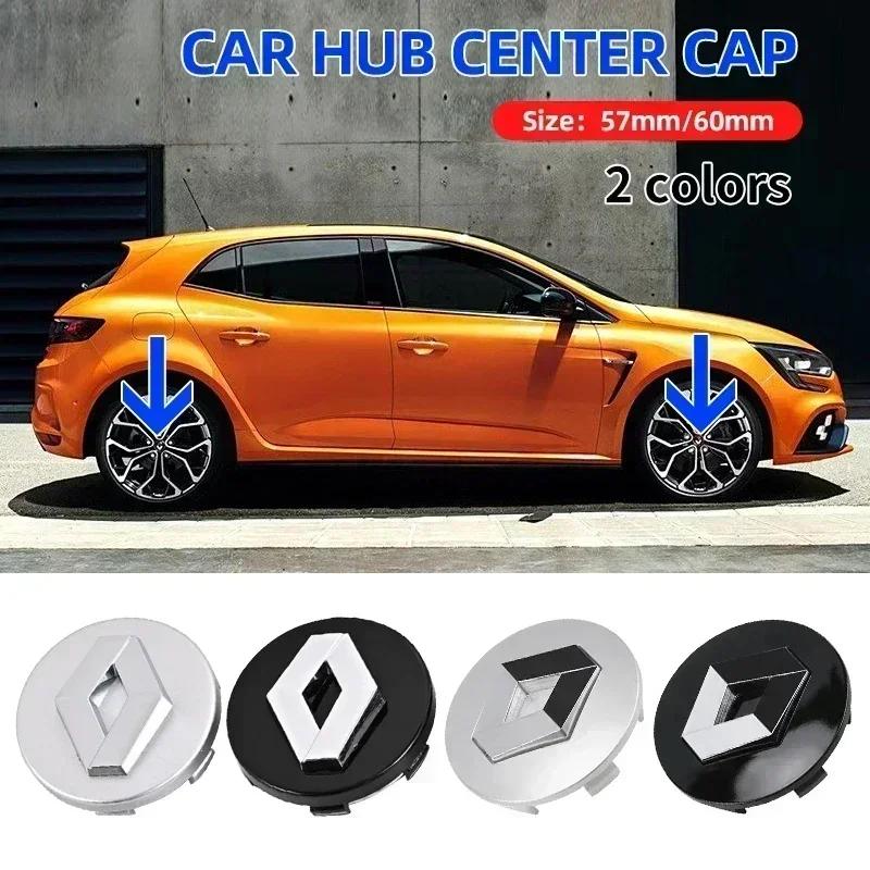 2026 Hot For Renault Interior Stickers For Renault Koleos Captur Kadjar Megane Scenic Arkana Zoe Twingo 4PCS 57mm 60mm Car Wheel SH4U