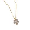 Light Luxury Personalized Flower Exaggerated Zircon Design Versatile Korean Style Niche Design Live Necklace