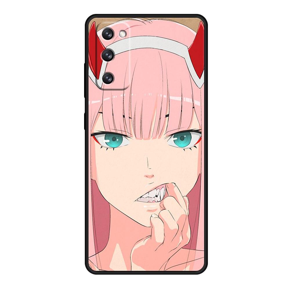 Handyhülle für Samsung S21 Plus S9 S10 S20 FE 2022 S7 S10e S22 Ultra 5G S8 Stoßfest Zero Two Darling in the FranXX Anime