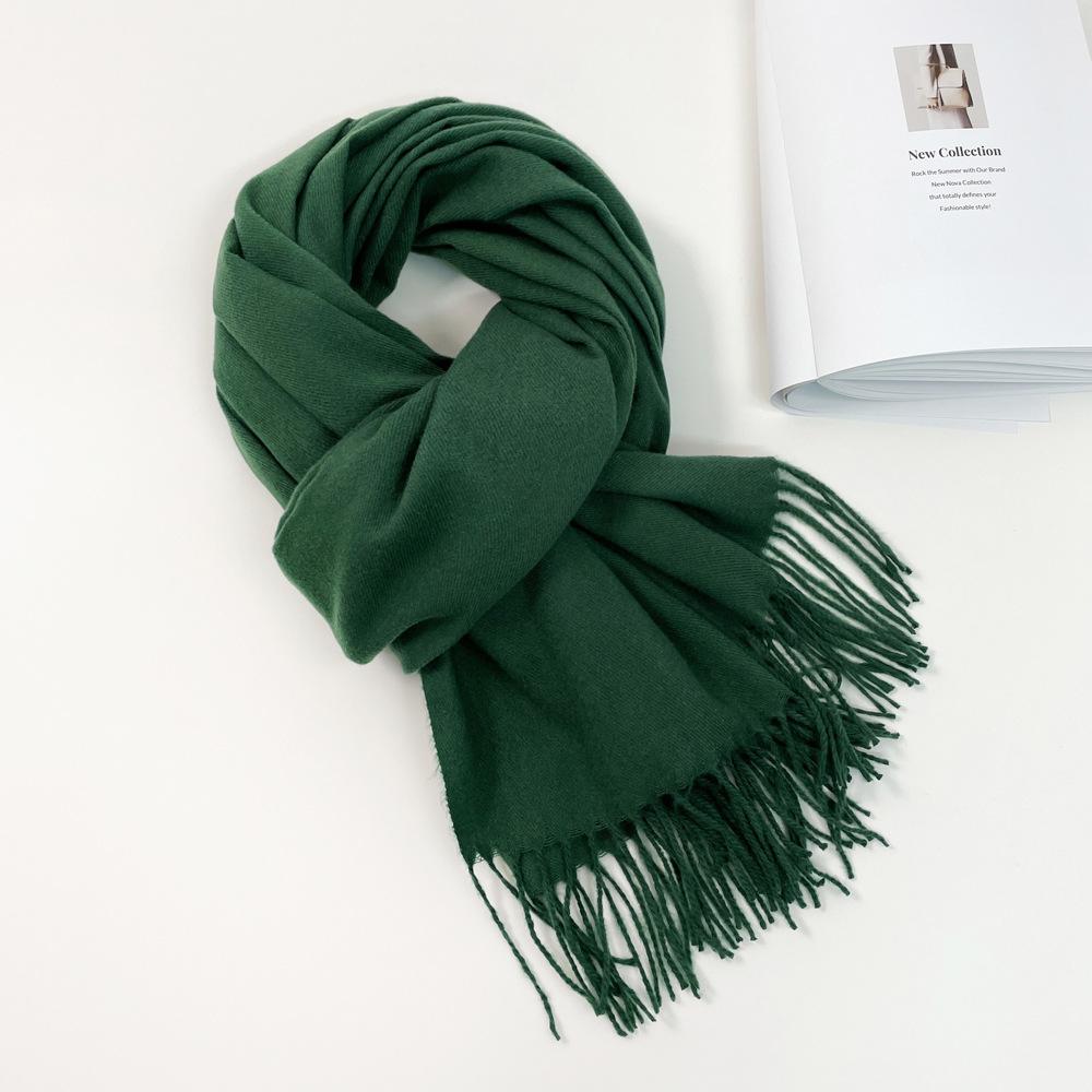 Čtyři roční období k dispozici Nový dámský všestranný kabát na vlasy Imitace kašmírové šály Teplá střední šála šál