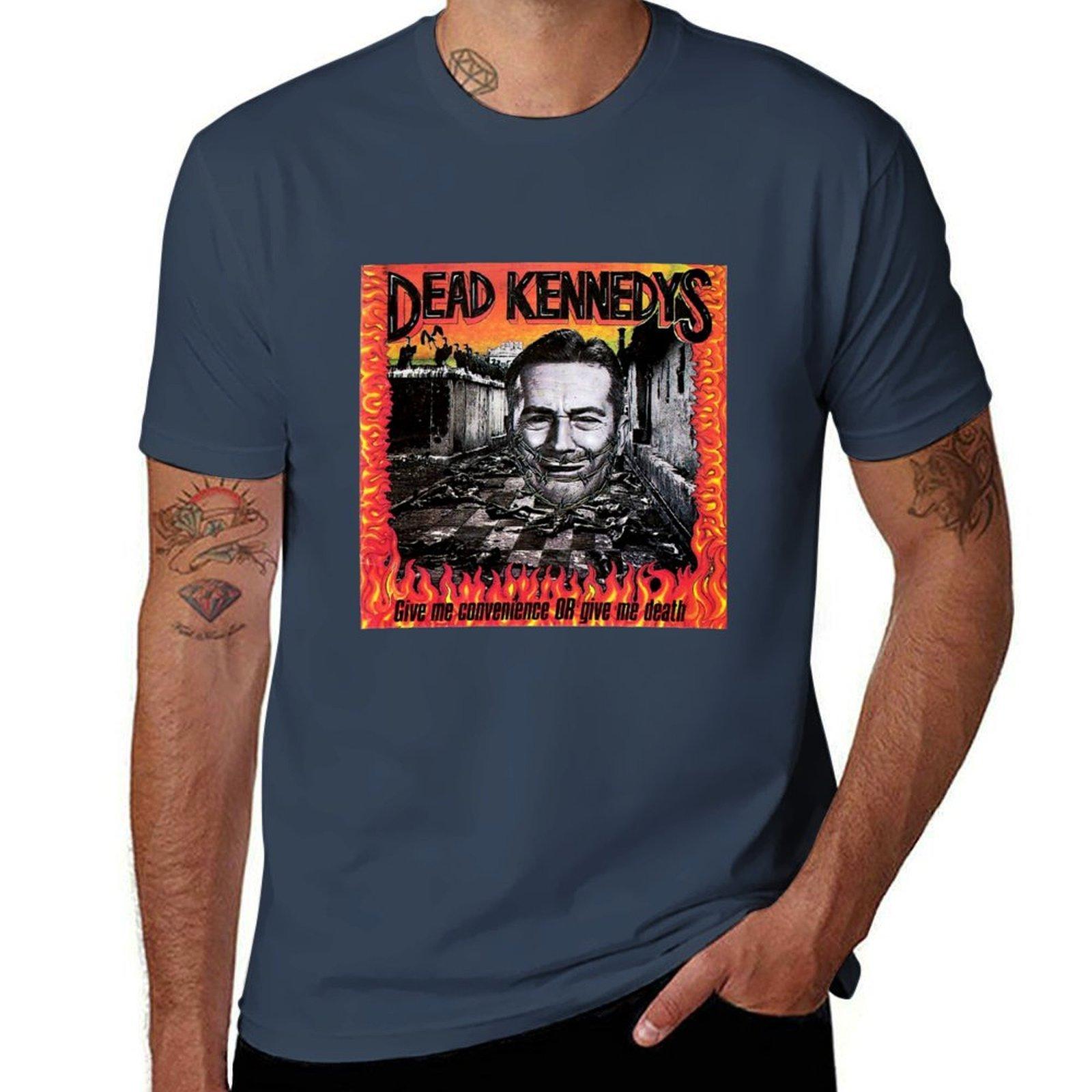 DeadKennedysGiveMeConvenienceorGiveMeDeathHardcorePunk TShirt Daily Wear Plain Short Sleeve Shirt S