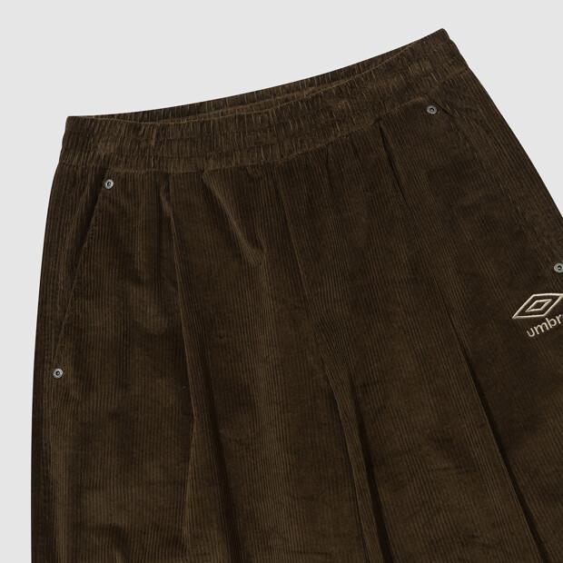 UMBRO Corduroy Wide Balloon Pants Brown Uq323Cpt94 (B Type)