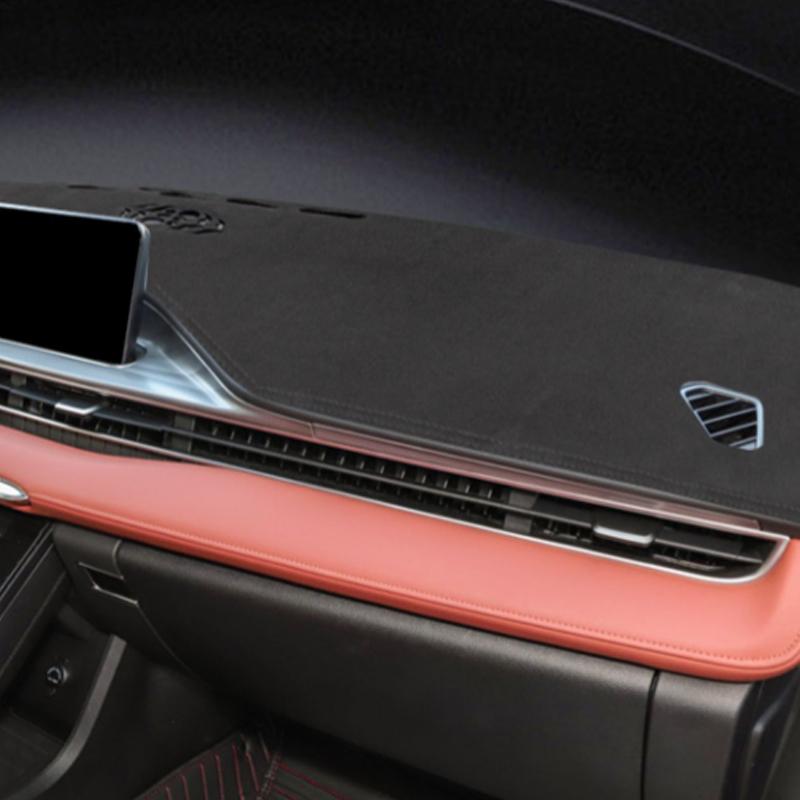 

Chery Tiggo 8 Pro Внутренняя крышка приборной панели Защитная пленка для центральной консоли Авто Коврик для приборной панели Ковер Козырек от солнца black red line