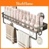Bathroom Suction Cup Storage Shelf With Layers For Shower Room Organization