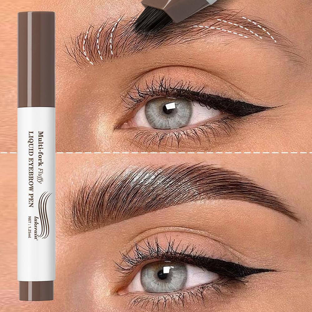 Matita 4D Sopracciglia Lunga Durata Multi-punte Pennino Liquido Disegno Sottile Tatuaggio Liquido Sopracciglia Impermeabile Trucco Preciso