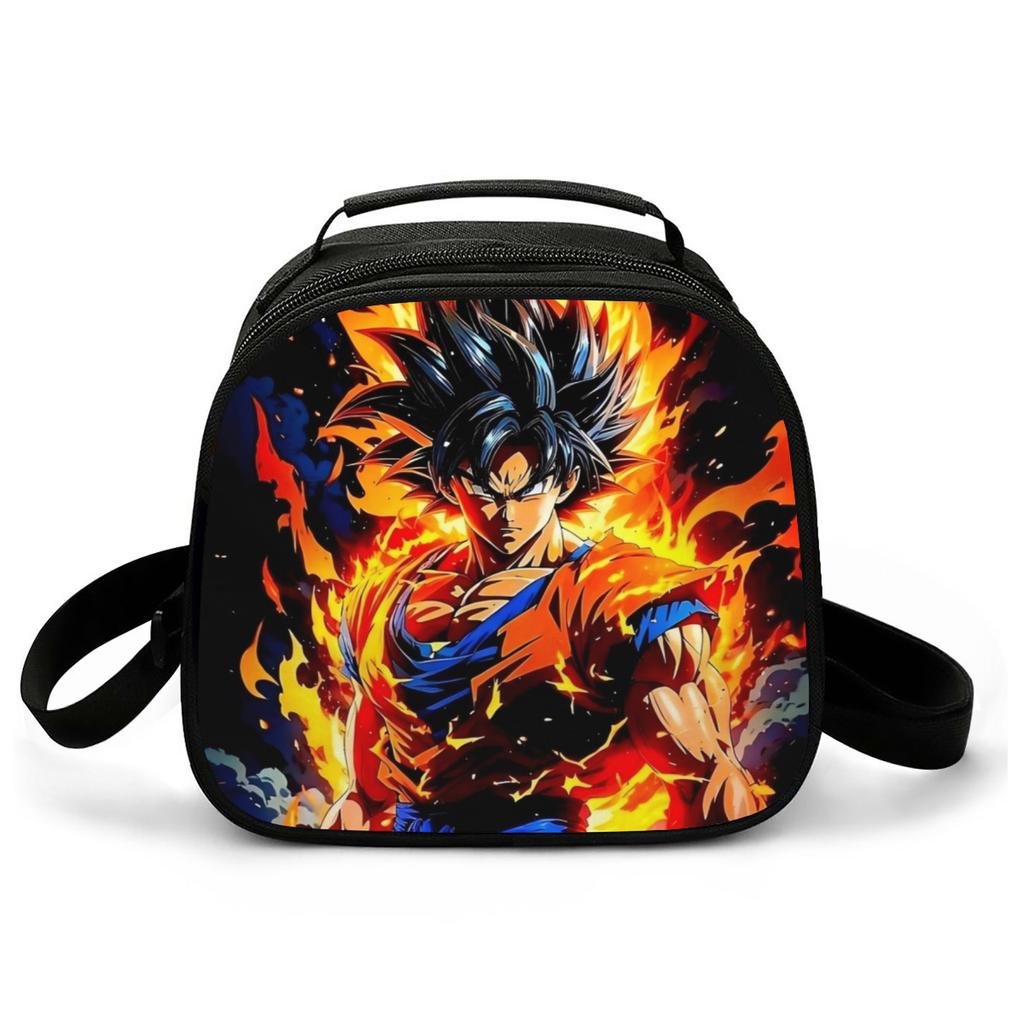 Cartoon Animation Lunch Box Bag Student Fully Printed Lunch Bag Wear-Resistant And Convenient Portable Picnic Bag