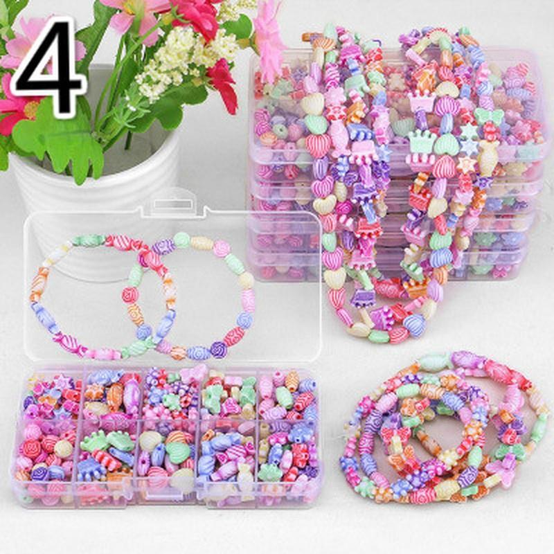 180pcs Colorful String Beads Make Up Puzzle Toys for Children DIY Necklace Bracelet Kit Toy Creative