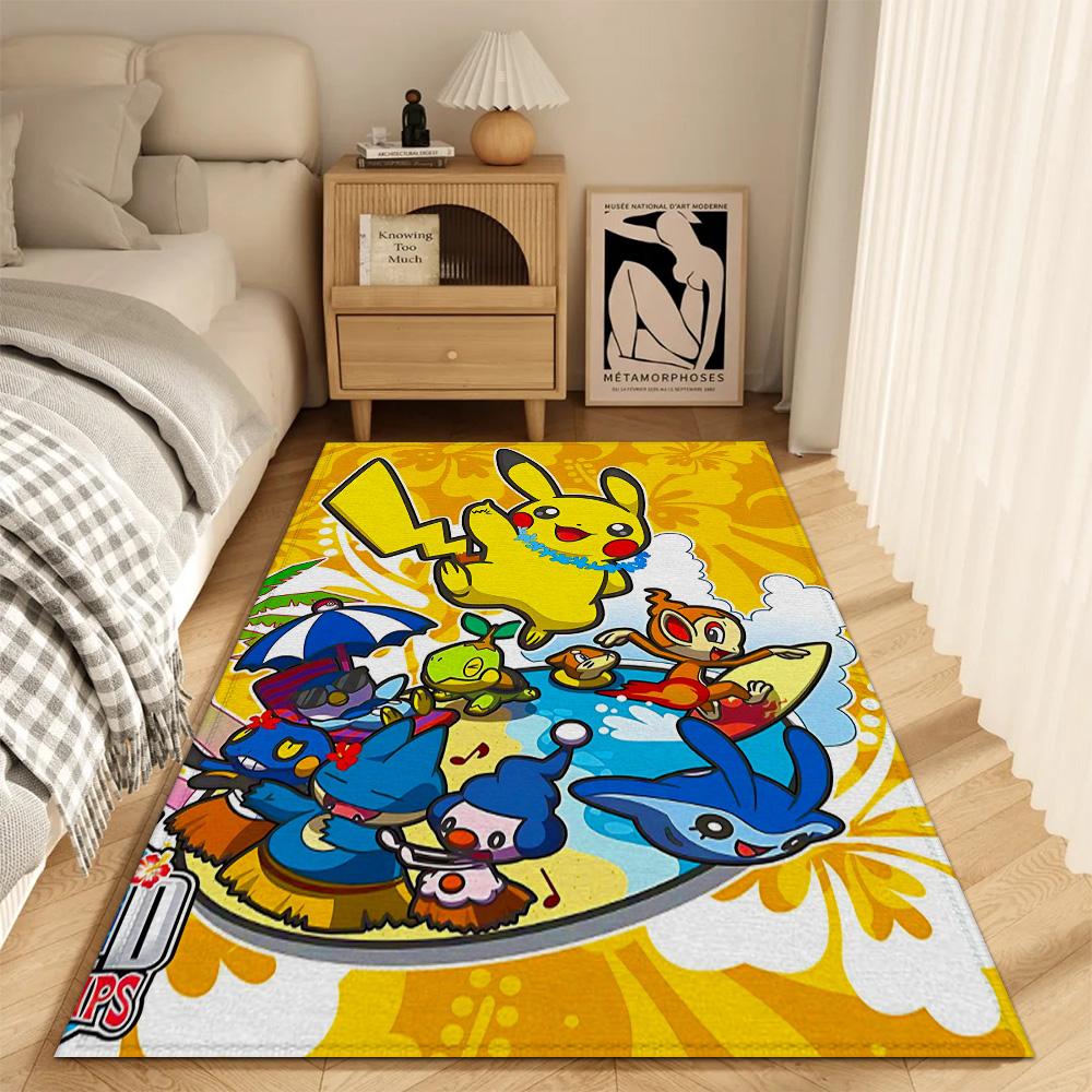 Fashion Entrance Mat Kitchen Carpet Living Room Rugs New Decoration P-pikachu Balcony Doormat Front Door Floor Mats Non-slip Pad