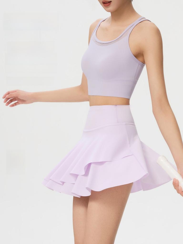 Outdoor Running Skirt For Women With High Waist And Breathable Nylon Fabric For Fitness And Yoga