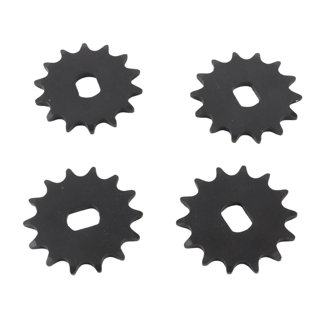 4pcs Motor Sprocket 14 Teeth Steel High Strength Front Sprocket for 420 Chain Modification