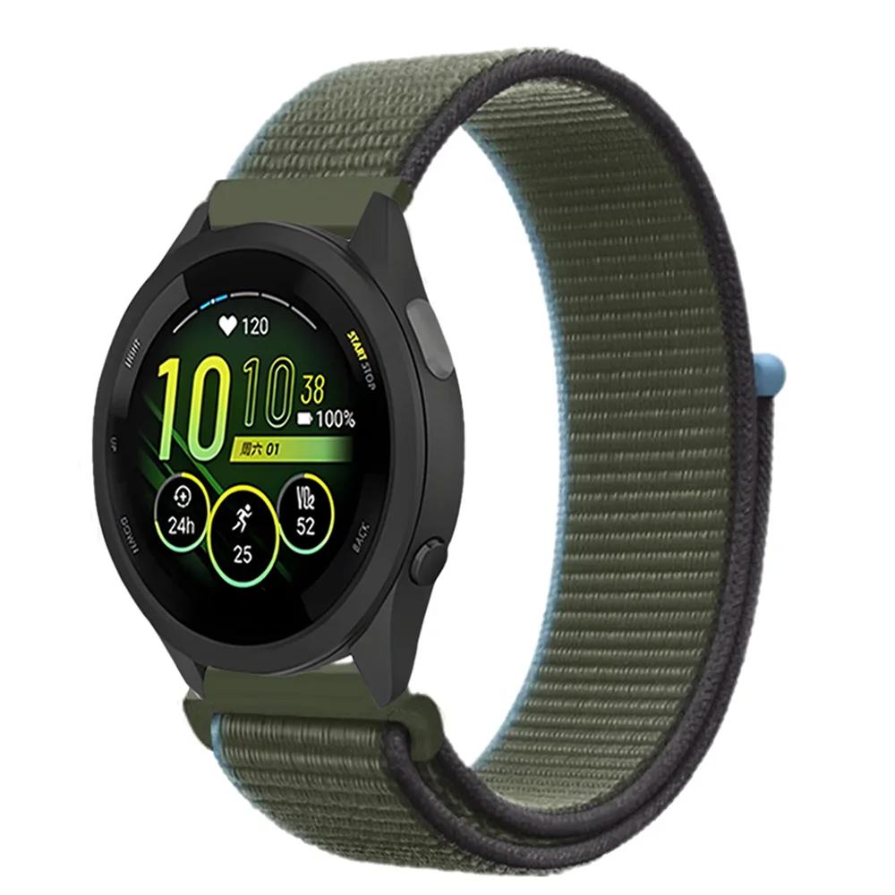 20mm 22mm Pletený nylonový smyčkový řemínek pro Garmin Forerunner 165 55 965 265 255 955 Venu 3 Náramek pro Garmin Active/Vivoactive 5
