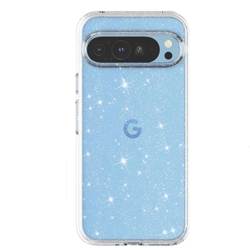 

Роскошный блестящий прозрачный чехол для телефона Google Pixel 9 Pro XL 9 8 9Pro 8Pro для женщин и девочек, противоударный чехол на заднюю панель For Google Pixel 9 Pro XL
