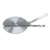 Magnetic Stainless Steel Heat Conduction Disc with Snap-On Handle for Induction Cooktops