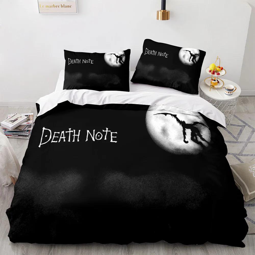 Comforter 3D Death Note Anime Bedding Set Soft Quilt With For Single Twin Full Queen King Size Decorative Bed