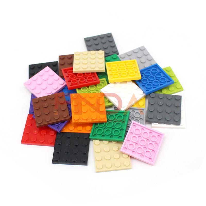 4x4 Dots Baseplate 10PCS Buiding Blocks 3031 DIY Classic Developing Educational MOC Bricks Bulk Parts Construction Set