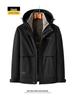 Men's Mid-Length Winter Down Jacket with Detachable Liner and Hood – Suitable for Middle-Aged and Elderly, Dad's Style, Thickened Coat