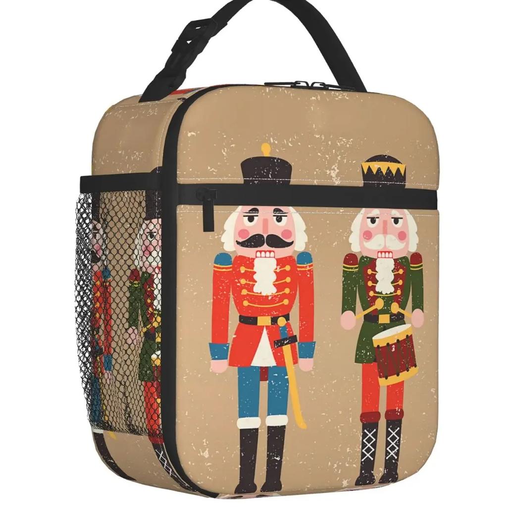 Nutcracker Ballet Dancer Thermal Insulated Lunch Bag Women Resuable Lunch Tote for Outdoor Camping Travel Multifunction Food Box