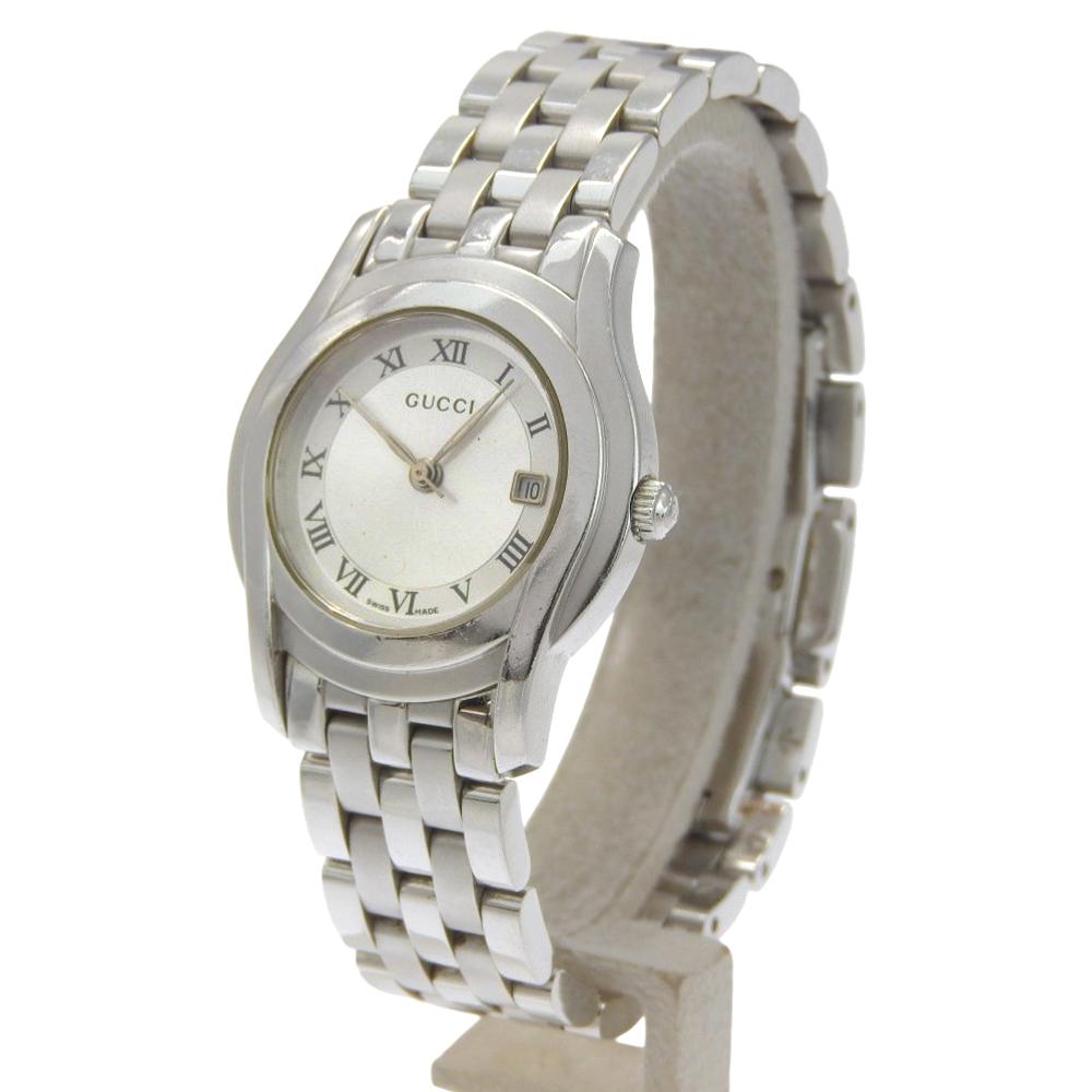 GUCCI Watches 5500L SilverDial Stainless Steel Quartz Analog display Women Used