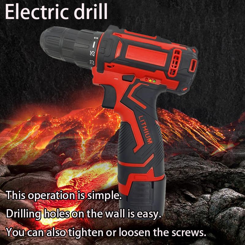 Driver DC Lithium-Ion Battery Cordless Drill Electric Household electric drill Screwdriver Mini Wireless Powe