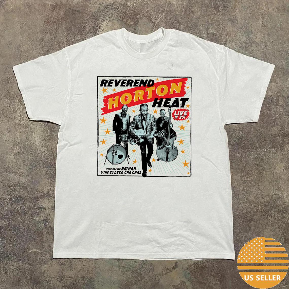 The Reverend Horton Heat Live In 25 Tour T-shirt All S to 5XL UR358 S