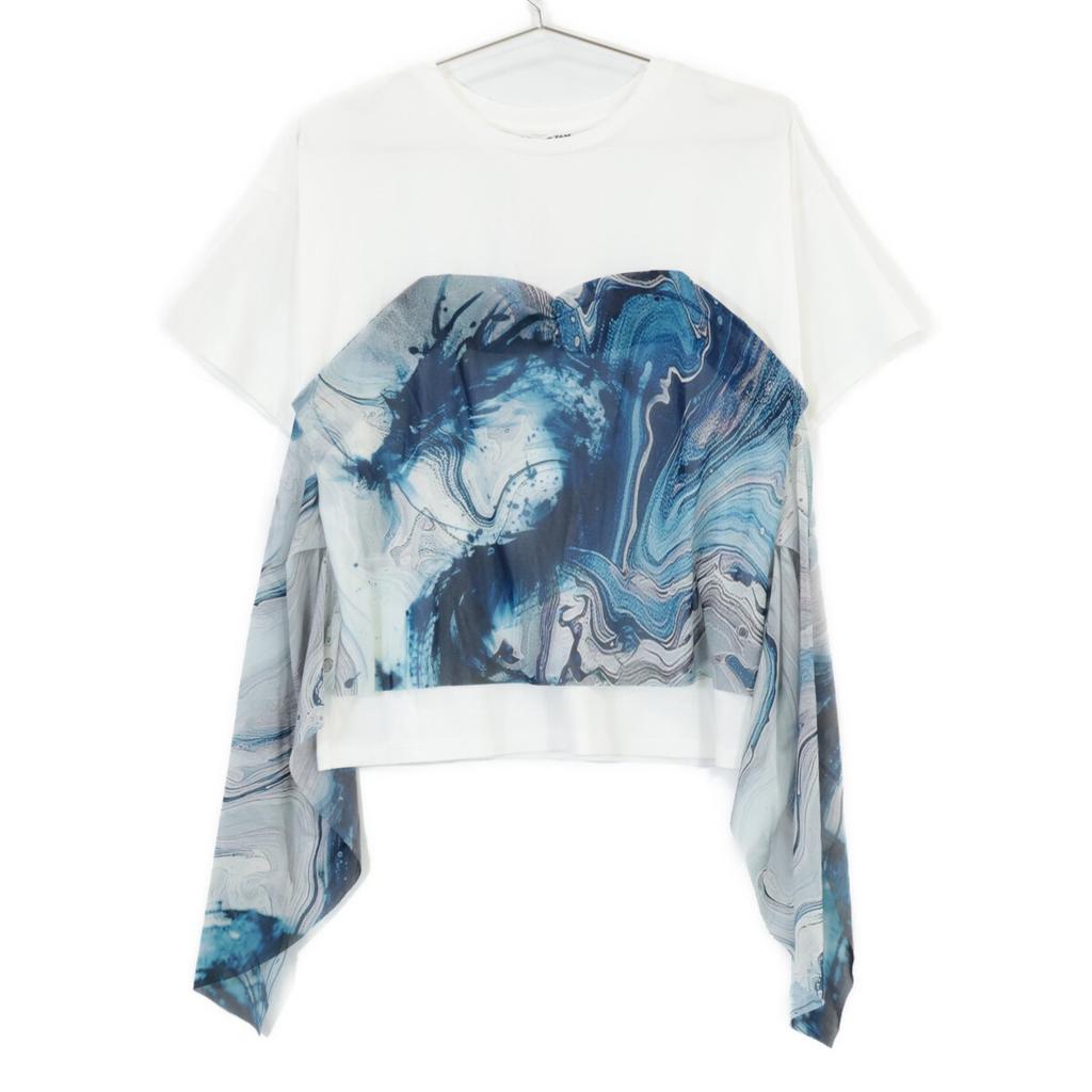 Vivienne Tam [Good Condition] 15175460 Marble Dragon Print T-shirt/ Tops 38 whiteUsed